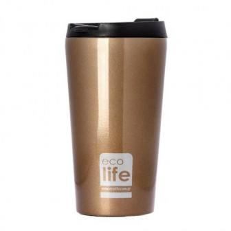 Θερμός Ποτήρι Eco Life Ανοξείδωτο Bronze 370ml