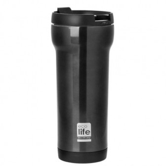 Θερμός Ποτήρι Eco Life Ανοξείδωτο Mug Grey 480ml