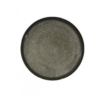 Πιατέλα Στρογγυλή  Πορσελάνης Marble Black 31cm