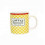 Κούπα New Bone China Καρώ Yellow 350ml Marva Home