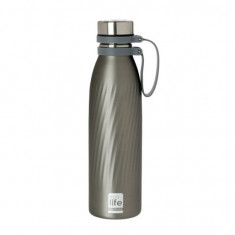 Θερμός EcoLife Μεταλλικό Ανοξείδωτο Cool Grey Thermos 500ml