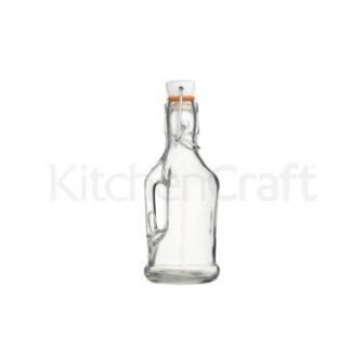 μπουκάλι γυάλινο με κεραμικό καπάκι 210ml kitchencraft